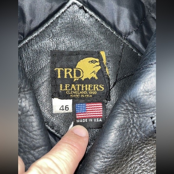 Vintage Heavy Motorcycle Jacket with Eagle Patch - Picture 6 of 9